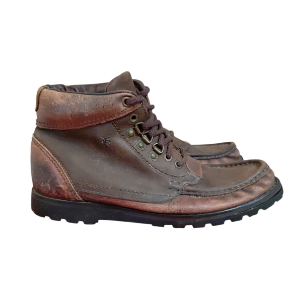 Frye Brown Leather Chukka Boots Size 7 Hiking Ankle Boot main image 11